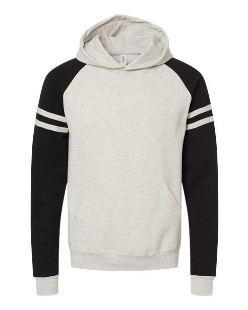 Nublend® Varsity Colorblocked Raglan Hooded Sweatshirt | USA Decoration