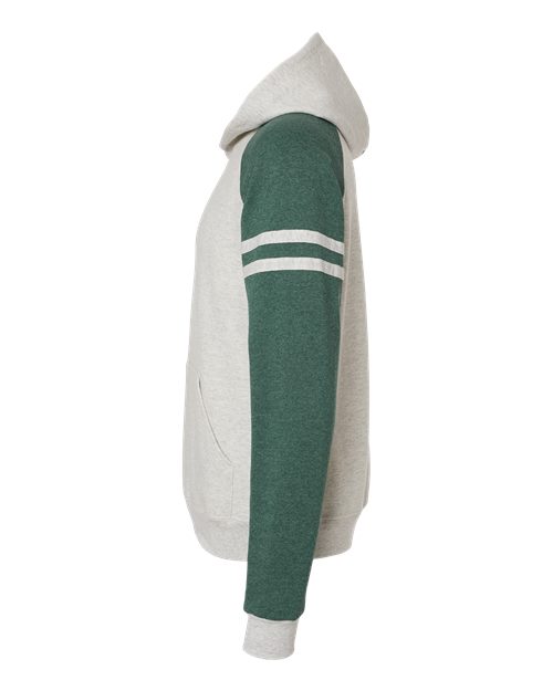 Nublend® Varsity Colorblocked Raglan Hooded Sweatshirt | USA Decoration