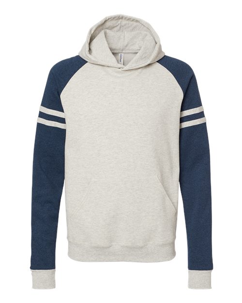 Nublend® Varsity Colorblocked Raglan Hooded Sweatshirt | USA Decoration