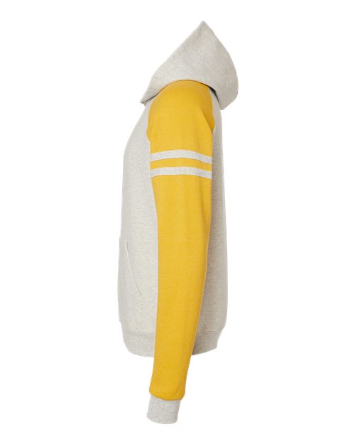 Nublend® Varsity Colorblocked Raglan Hooded Sweatshirt | USA Decoration