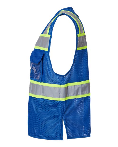 EV Series® Enhanced Visibility 3 Pocket Mesh Vest | USA Decoration