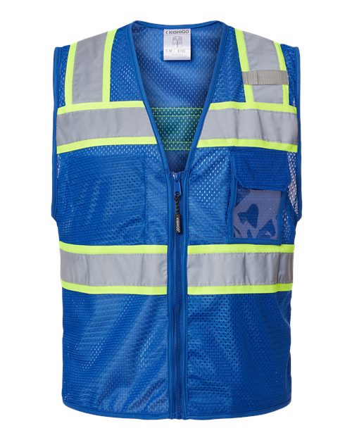 EV Series® Enhanced Visibility 3 Pocket Mesh Vest | USA Decoration
