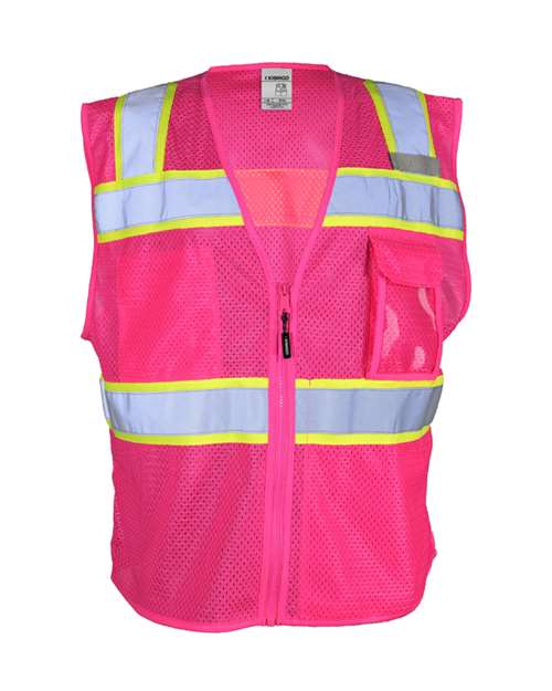 EV Series® Enhanced Visibility 3 Pocket Mesh Vest | USA Decoration