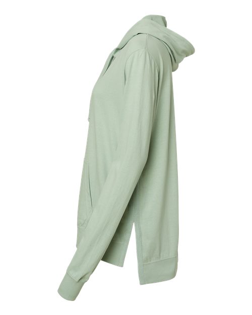 Women's Sueded Jersey Hooded Sweatshirt | USA Decoration