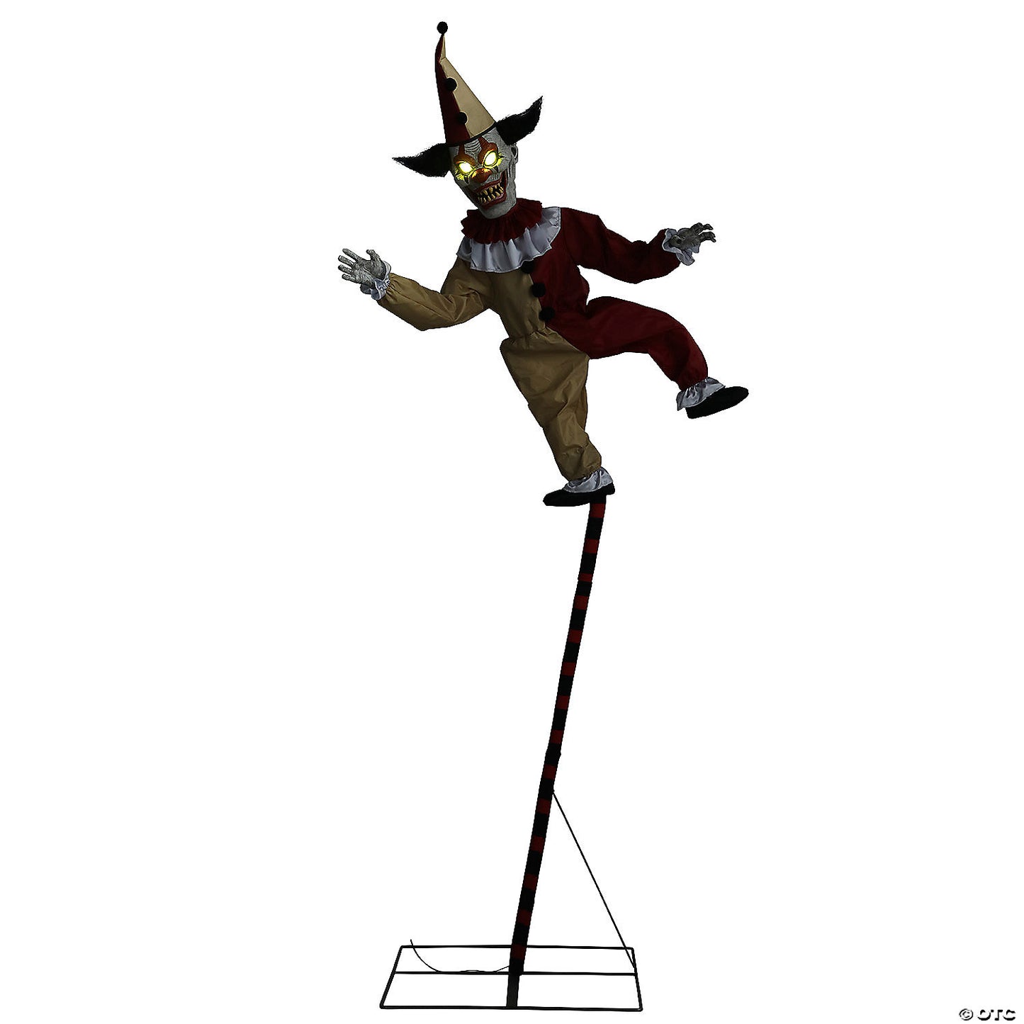 96" Sideshow Balancing Clown Animated Halloween Prop | USA Decoration®