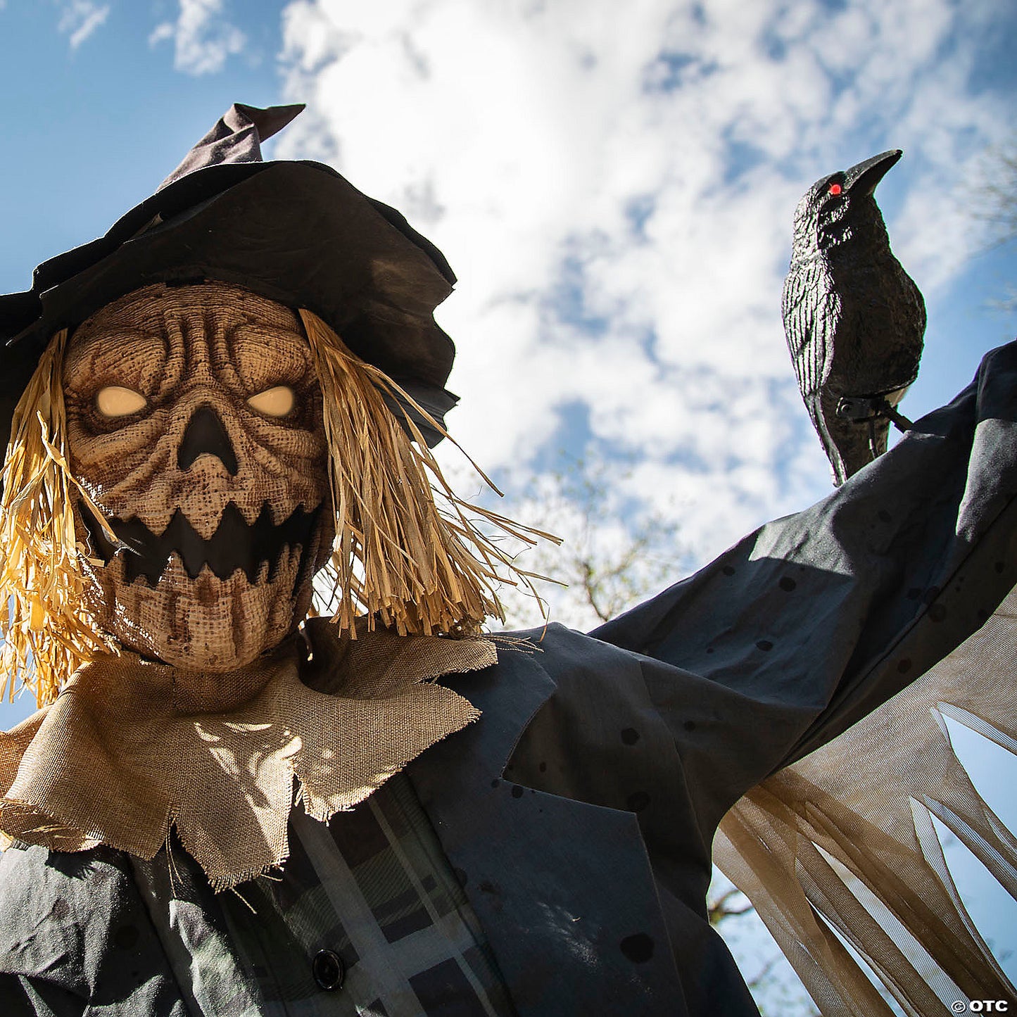96" Staked Scarecrow Animated Halloween Prop | USA Decoration®