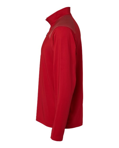 Shoulder Stripe Quarter-Zip Pullover | USA Decoration