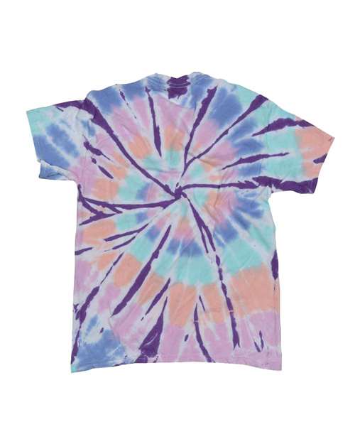 Rainbow Cut-Spiral Tie-Dyed T-Shirt | USA Decoration