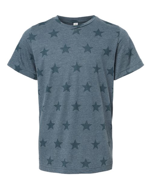 Youth Star Print Tee | USA Decoration