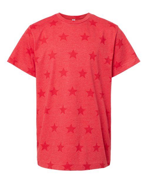 Youth Star Print Tee | USA Decoration