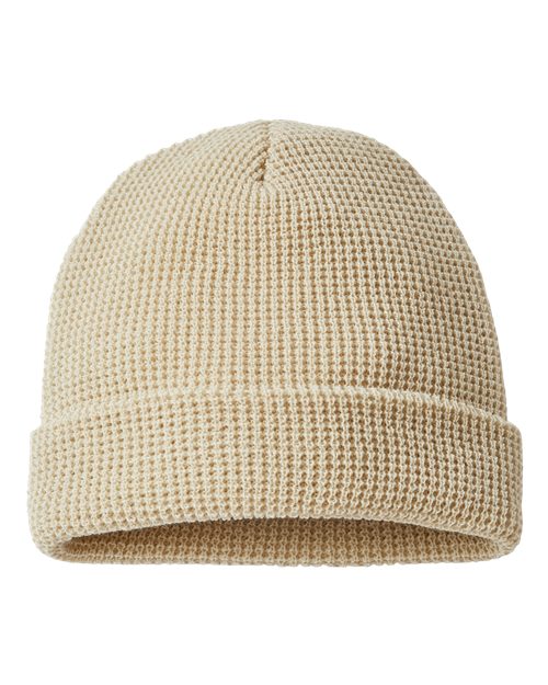 Waffle Cuffed Beanie | USA Decoration