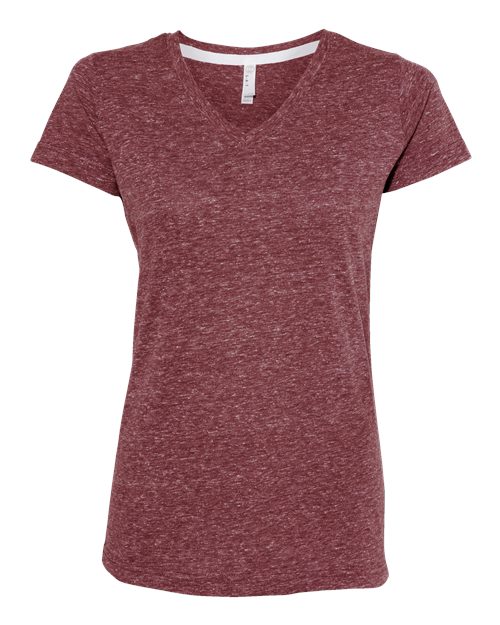 Women's Harborside Mélange V-Neck Tee | USA Decoration