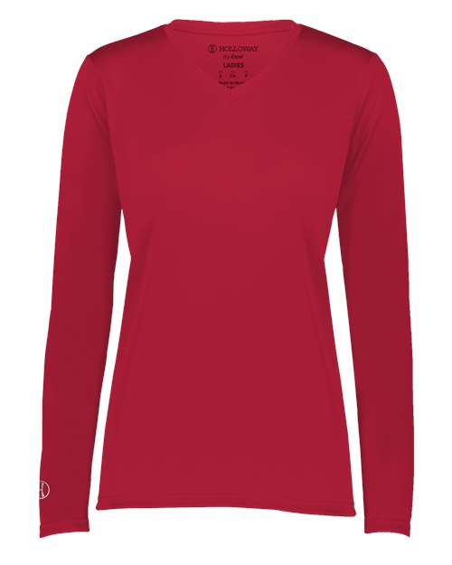 Women's Momentum Long Sleeve V-Neck T-Shirt | USA Decoration