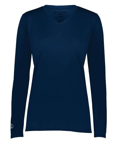Women's Momentum Long Sleeve V-Neck T-Shirt | USA Decoration