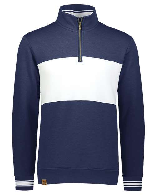 All-American Fleece Colorblocked Quarter-Zip Sweatshirt | USA Decoration