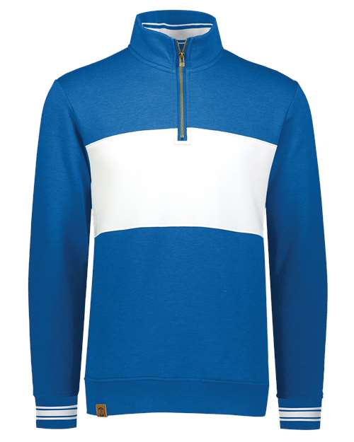 All-American Fleece Colorblocked Quarter-Zip Sweatshirt | USA Decoration