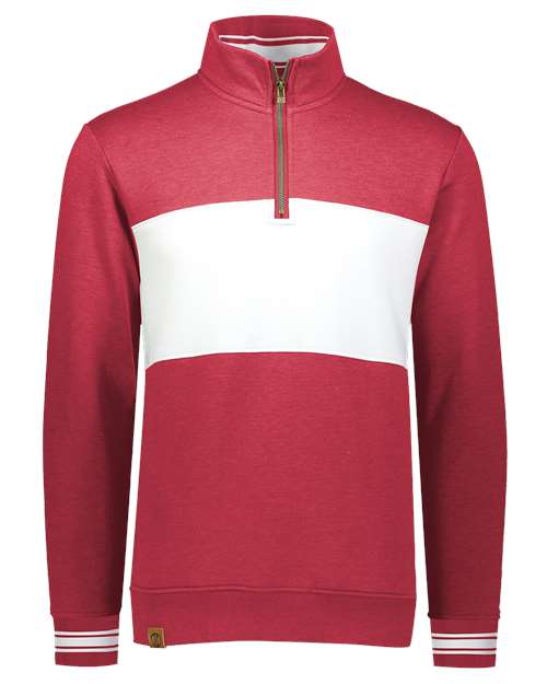 All-American Fleece Colorblocked Quarter-Zip Sweatshirt | USA Decoration