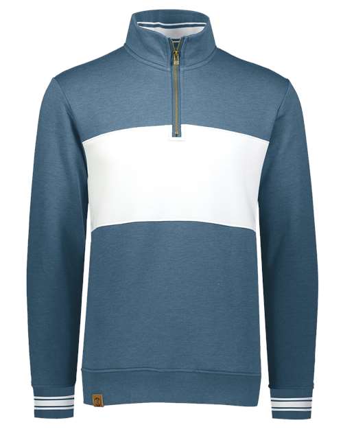 All-American Fleece Colorblocked Quarter-Zip Sweatshirt | USA Decoration