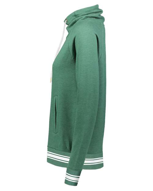 Women's All-American Fleece Funnel Neck Sweatshirt | USA Decoration