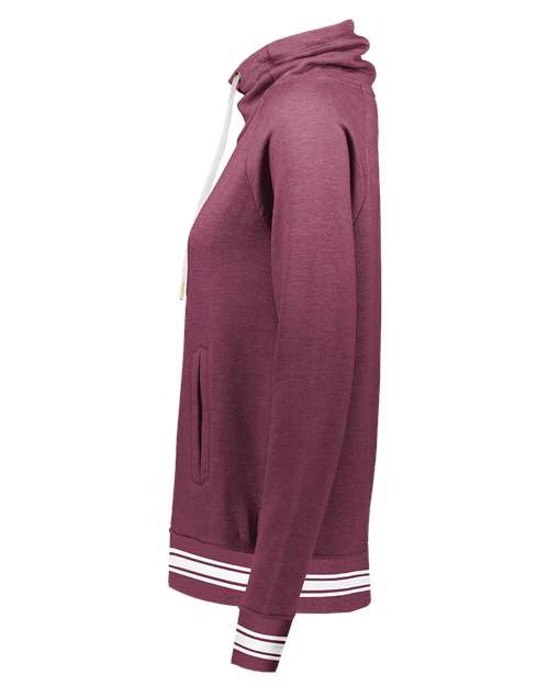 Women's All-American Fleece Funnel Neck Sweatshirt | USA Decoration