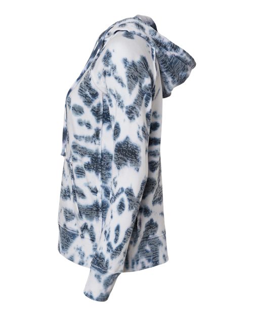 Women’s Courtney Burnout V-Notch Hooded Sweatshirt | USA Decoration