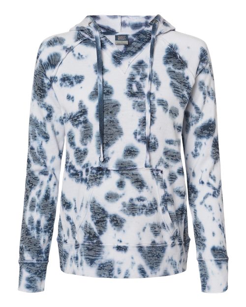 Women’s Courtney Burnout V-Notch Hooded Sweatshirt | USA Decoration