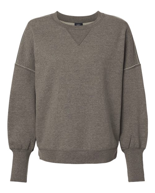 Women's Sueded Fleece Crewneck Sweatshirt | USA Decoration