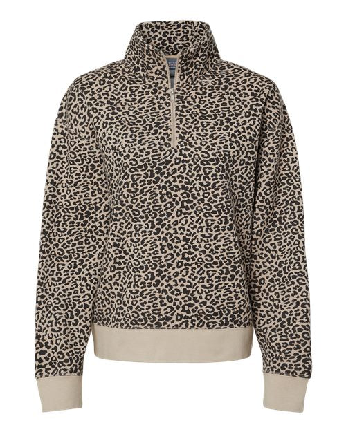 Women's Sueded Fleece Quarter-Zip Sweatshirt | USA Decoration