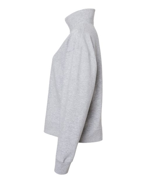 Women's Sueded Fleece Quarter-Zip Sweatshirt | USA Decoration