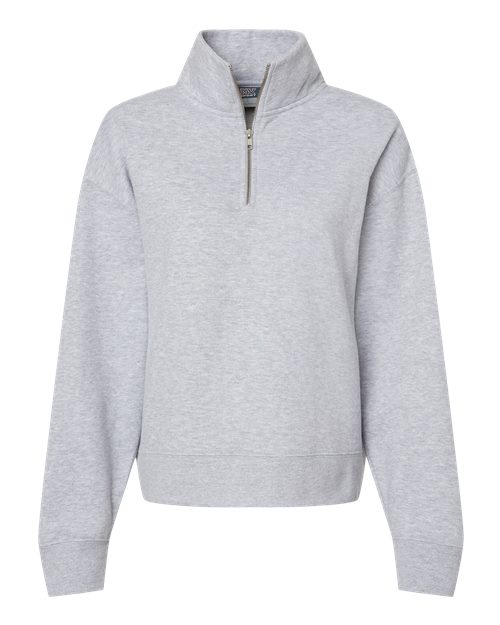 Women's Sueded Fleece Quarter-Zip Sweatshirt | USA Decoration