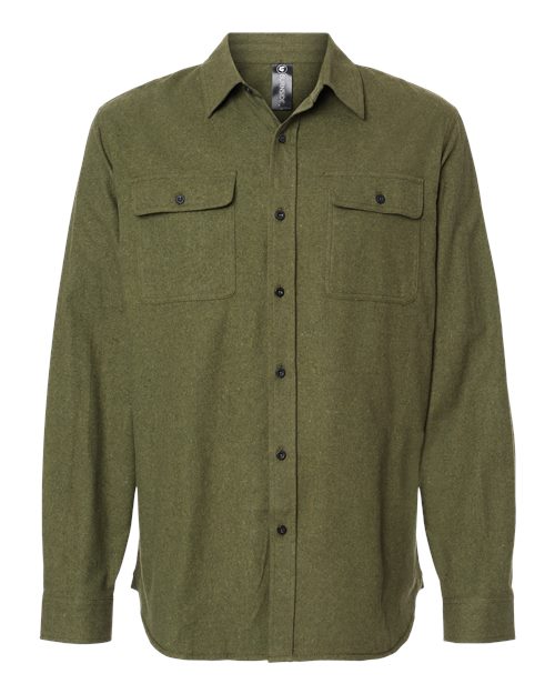 Solid Flannel Shirt | USA Decoration
