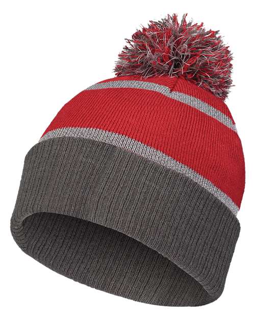 8 1/2" Reflective Knit Beanie | USA Decoration