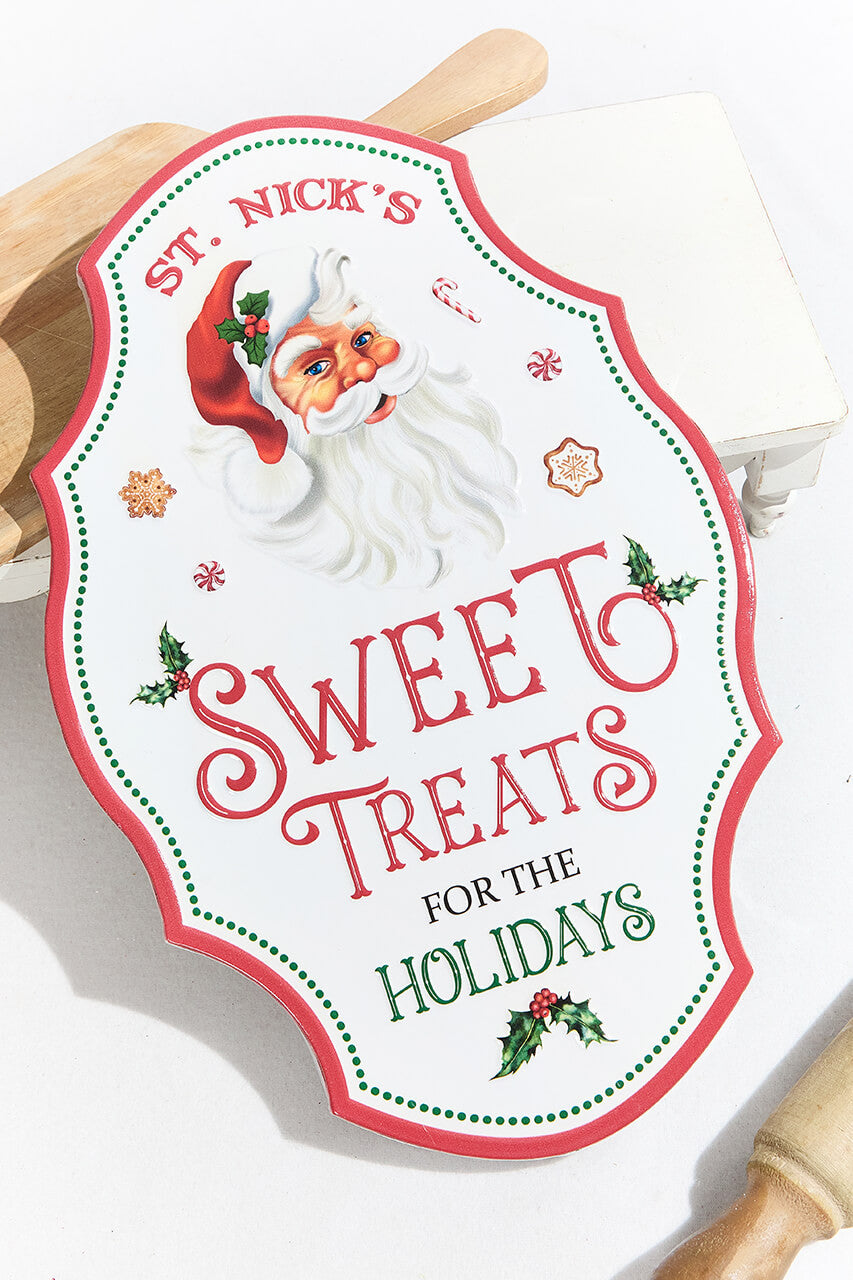 19.75” Sweet Treats Plaque for Festive Holiday Decor