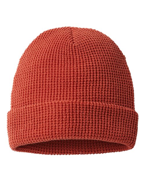 Waffle Cuffed Beanie | USA Decoration