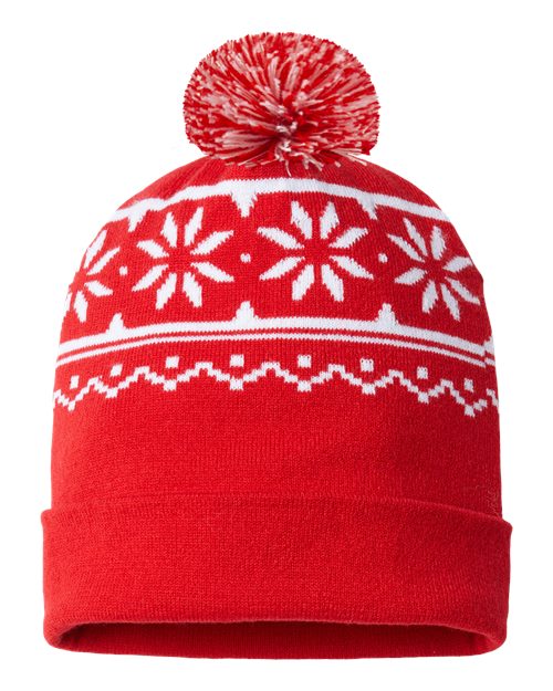 USA-Made Snowflake Beanie | USA Decoration
