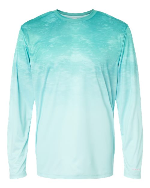 Montauk Oceanic Fade Performance Long Sleeve T-Shirt | USA Decoration