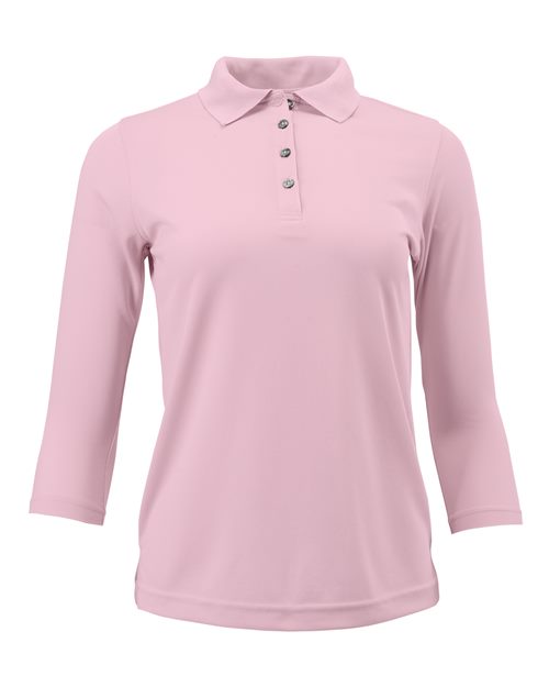 Women's Lady Palm Three-Quarter Sleeve Polo | USA Decoration