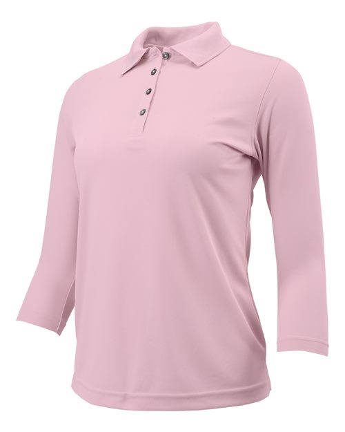 Women's Lady Palm Three-Quarter Sleeve Polo | USA Decoration