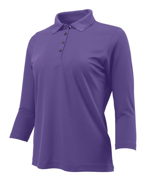 Women's Lady Palm Three-Quarter Sleeve Polo | USA Decoration