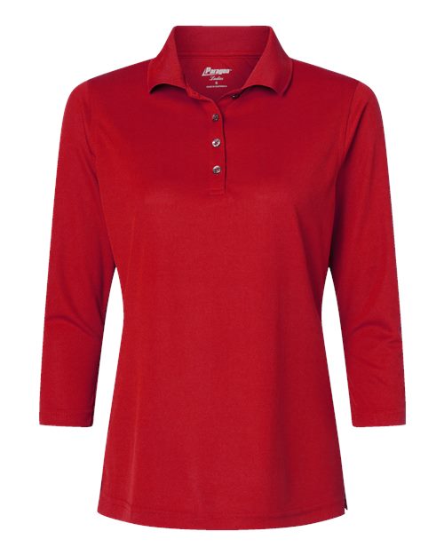 Women's Lady Palm Three-Quarter Sleeve Polo | USA Decoration