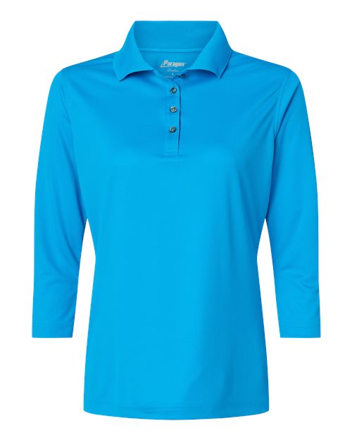 Women's Lady Palm Three-Quarter Sleeve Polo | USA Decoration