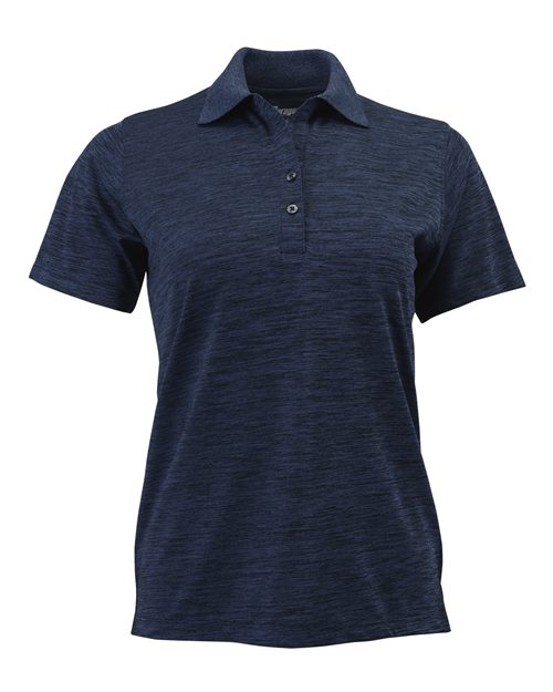 Women's Dakota Striated Heather Polo | USA Decoration