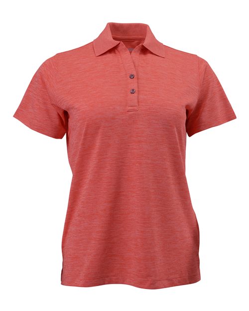 Women's Dakota Striated Heather Polo | USA Decoration