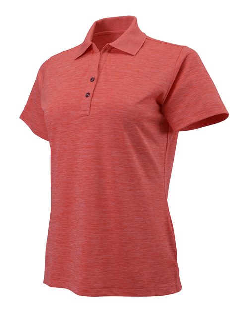 Women's Dakota Striated Heather Polo | USA Decoration