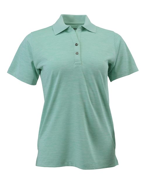 Women's Dakota Striated Heather Polo | USA Decoration