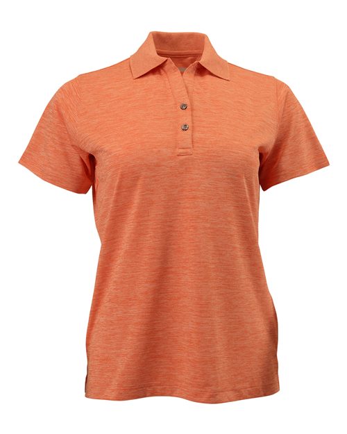 Women's Dakota Striated Heather Polo | USA Decoration