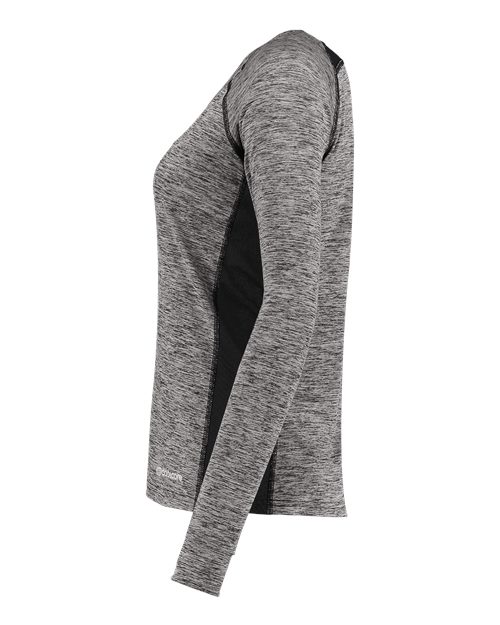 Women's Electrify CoolCore® Long Sleeve V-Neck T-Shirt | USA Decoration