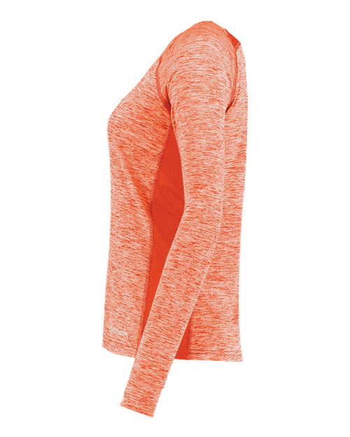 Women's Electrify CoolCore® Long Sleeve V-Neck T-Shirt | USA Decoration
