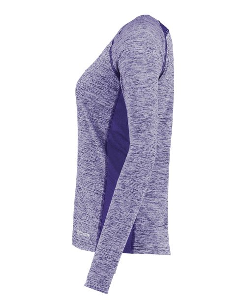 Women's Electrify CoolCore® Long Sleeve V-Neck T-Shirt | USA Decoration