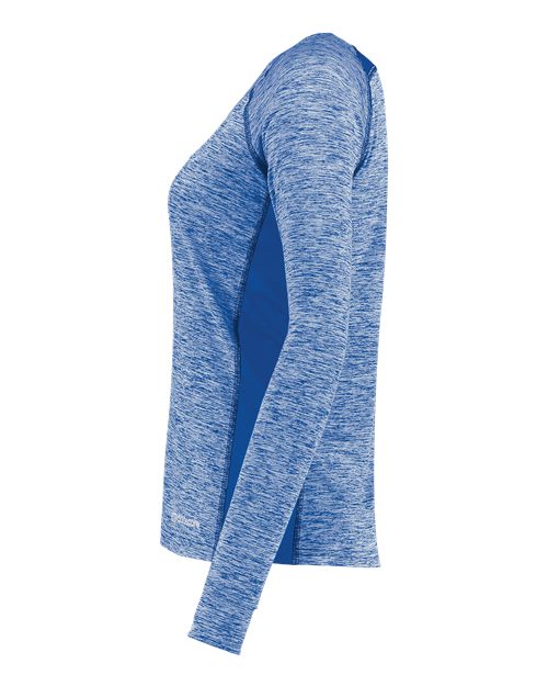 Women's Electrify CoolCore® Long Sleeve V-Neck T-Shirt | USA Decoration